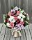 Букет цветов из: Альстромерии, Гвоздики, Розы и Хризантемы в Тырети 1-й
