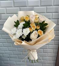 Букет цветов из:  Розы и Хризантемы #REPLACE_PRED# Тырети 1-й