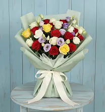 Букет цветов из:  Розы #REPLACE_PRED# Тырети 1-й