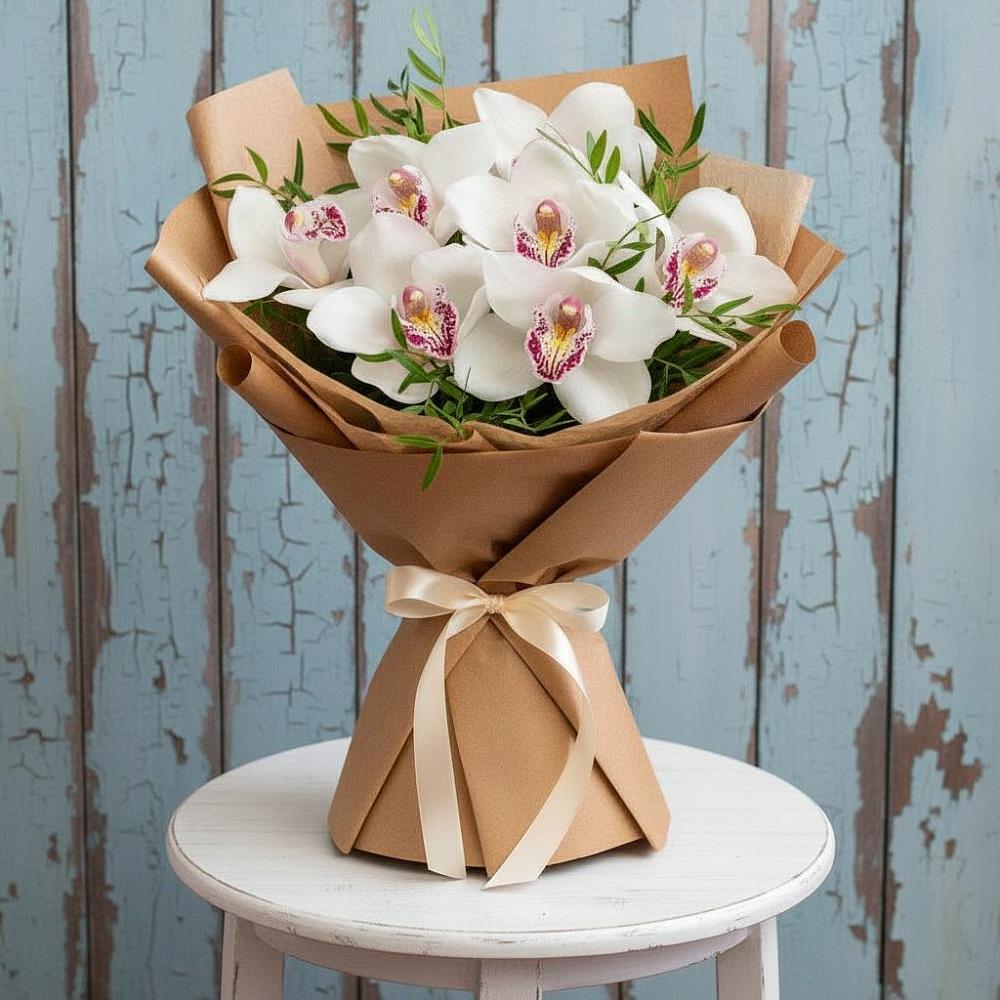 Букет цветов из: Орхидеи и Розы в Тырети 1-й
