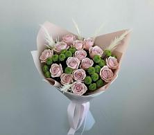 Букет цветов из:  Розы и Хризантемы в Тырети 1-й
