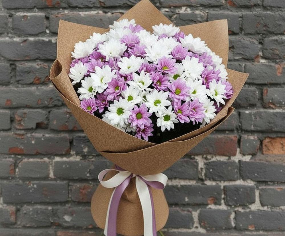 Букет цветов из: Хризантемы в Тырети 1-й