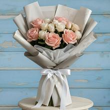 Букет цветов из:  Розы #REPLACE_PRED# Тырети 1-й