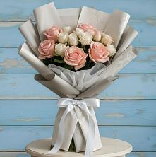 Букет цветов из:  Розы в Тырети 1-й