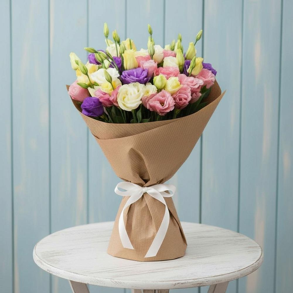 Букет цветов из: Лизиантусы в Тырети 1-й