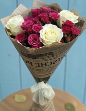 Букет цветов из:  Розы в Тырети 1-й