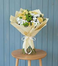 Букет цветов из:  Хризантемы и Розы #REPLACE_PRED# Тырети 1-й