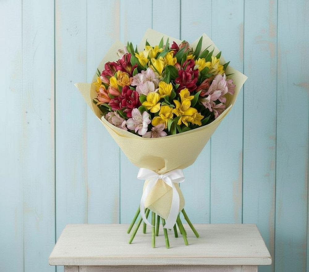 Букет цветов из: Альстромерии в Тырети 1-й