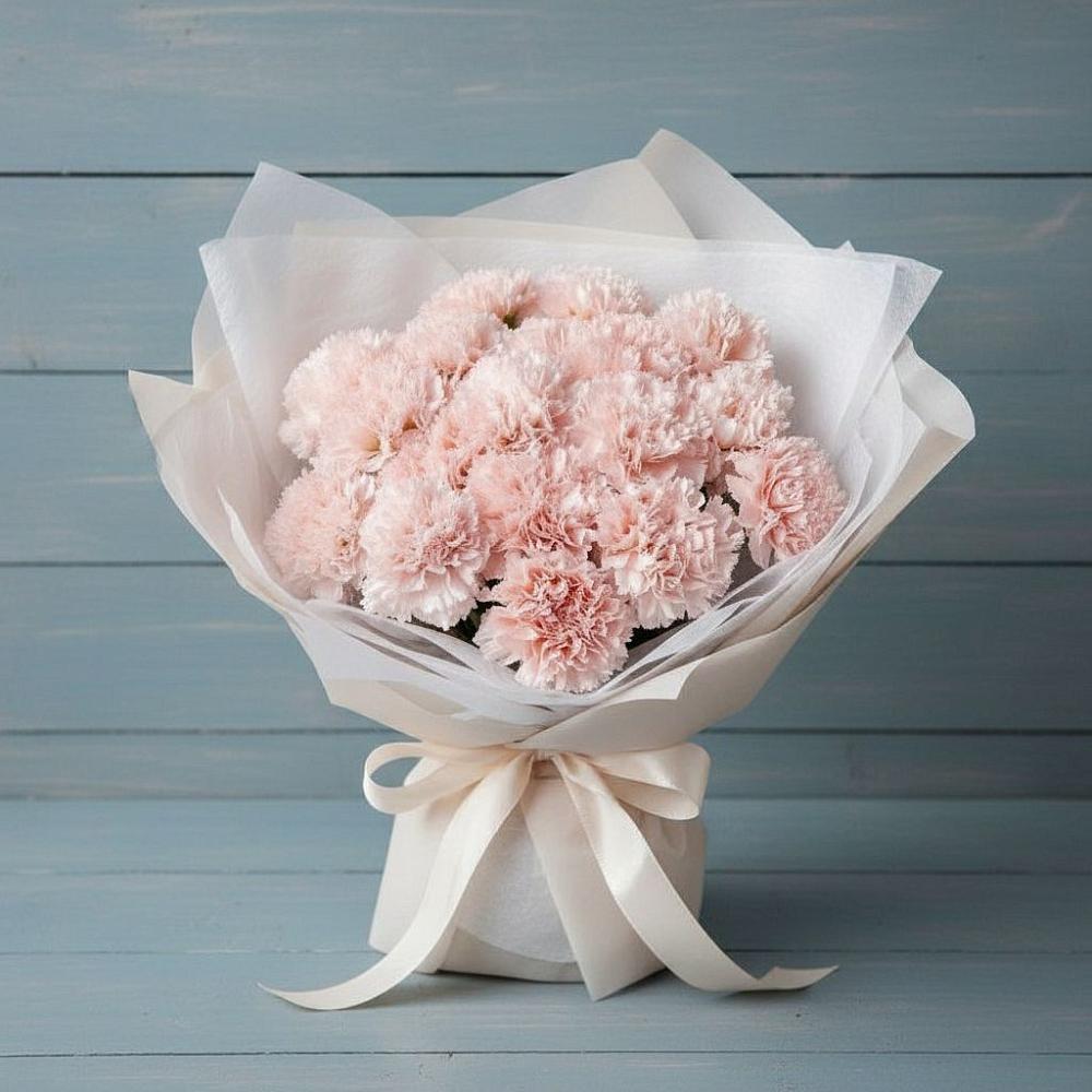 Букет цветов из: Гвоздики в Тырети 1-й