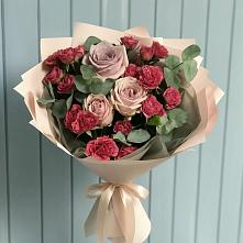 Букет цветов из:  Гвоздики и Розы в Тырети 1-й