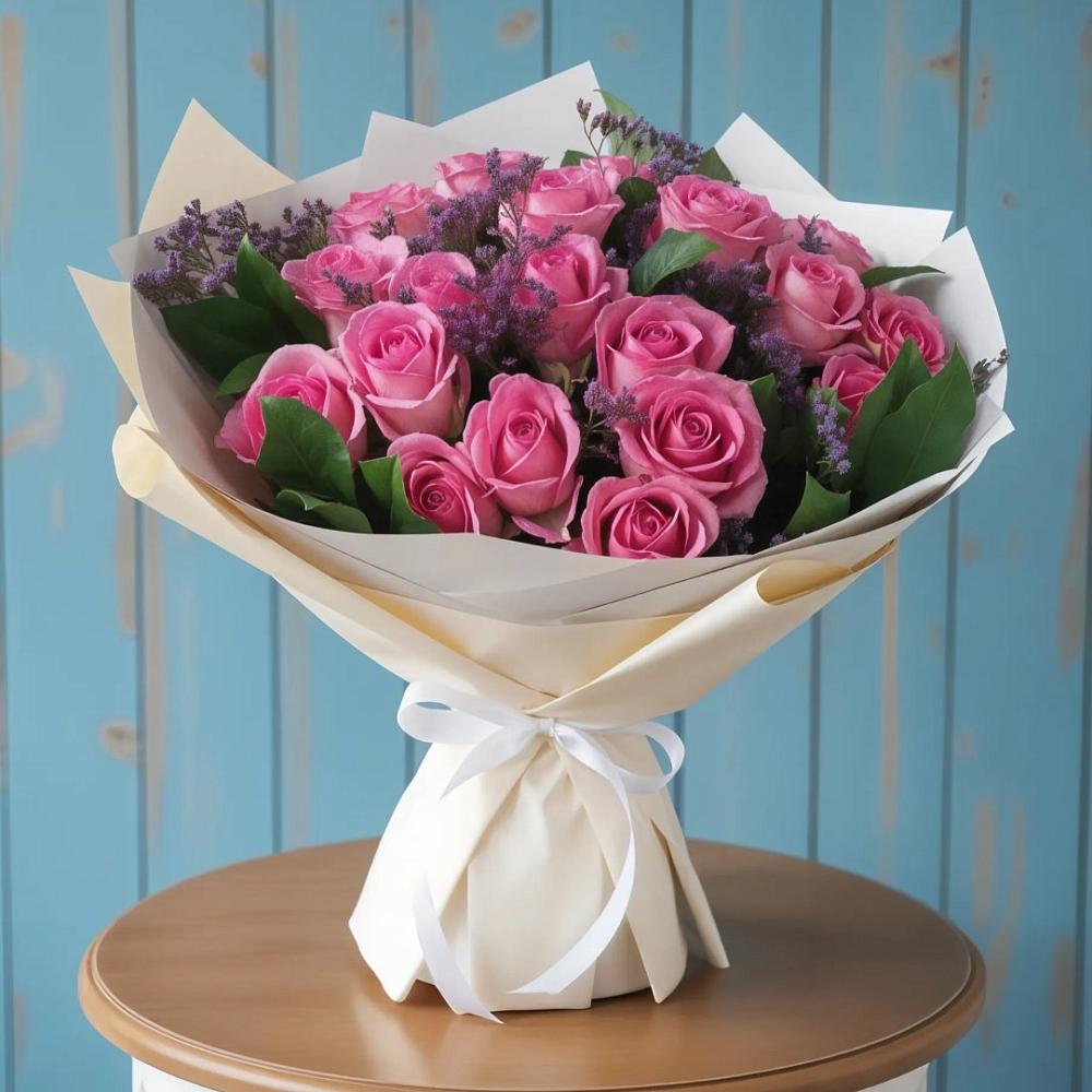 Букет цветов из: Розы в Тырети 1-й