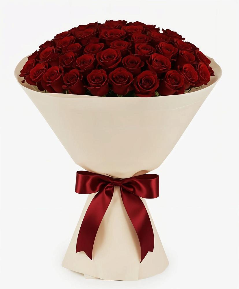 Букет 101 Бордовая роза Блэк Бакарра в Тырети 1-й