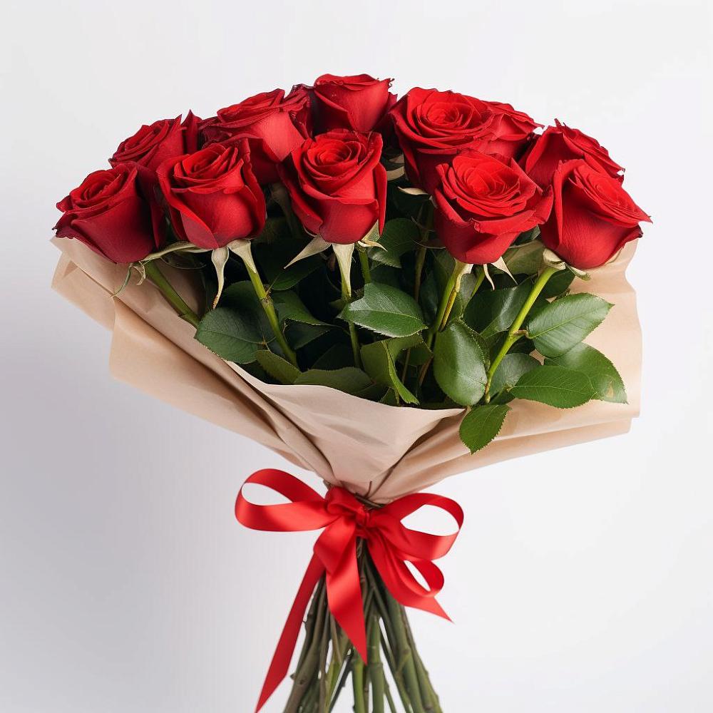 Букет 11 Красных роз Эдлесс Лав в Тырети 1-й