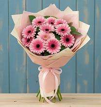 Букет цветов из:  Герберы в Тырети 1-й